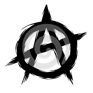 Anarchy icon Ã¢â¬â stock illustration